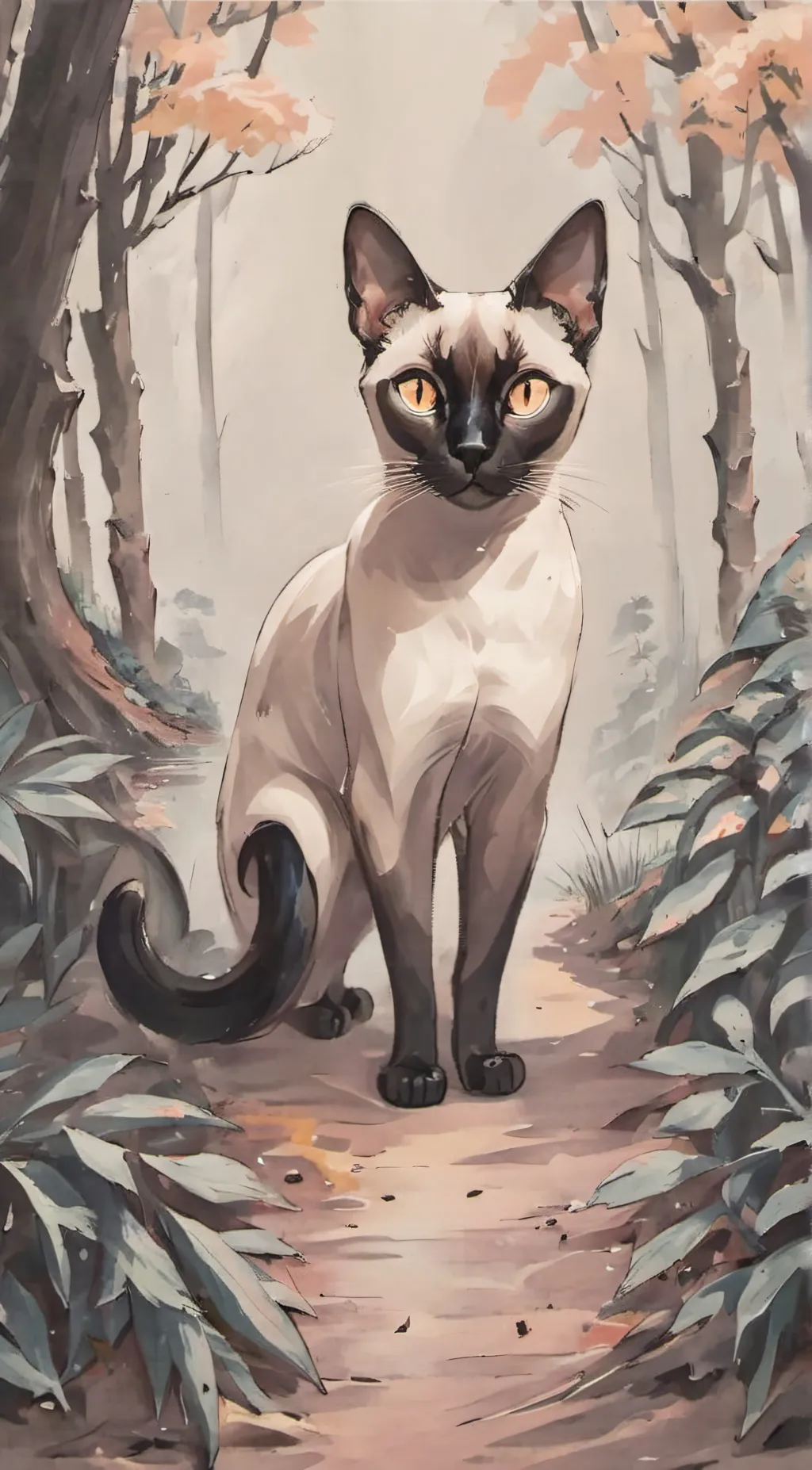 ai character: AmberGaze background