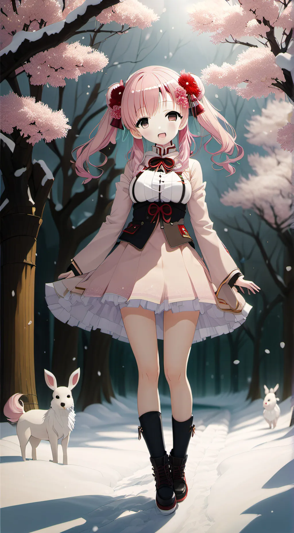 ai character: Cherry background