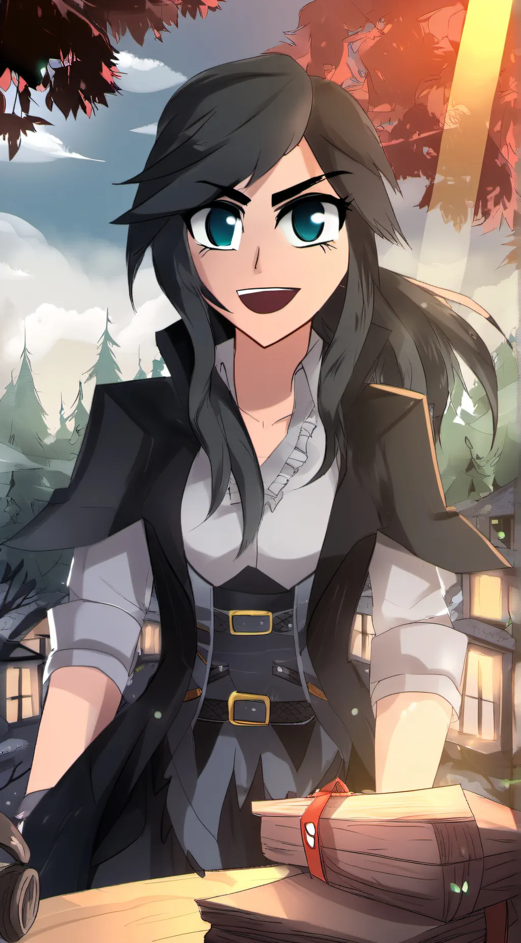 ai character: Evil Aphmau background