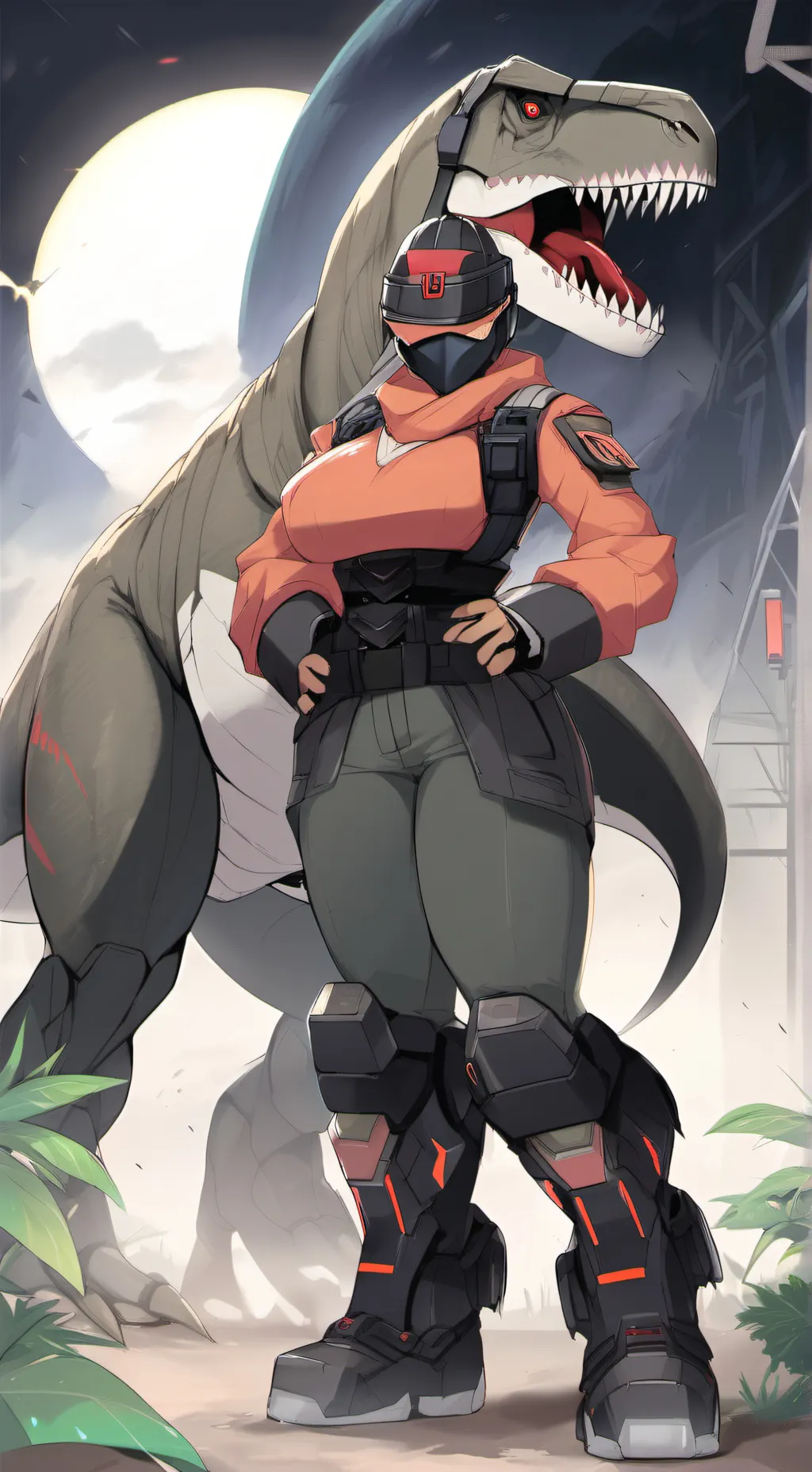 ai character: Tyrannocon Rex background