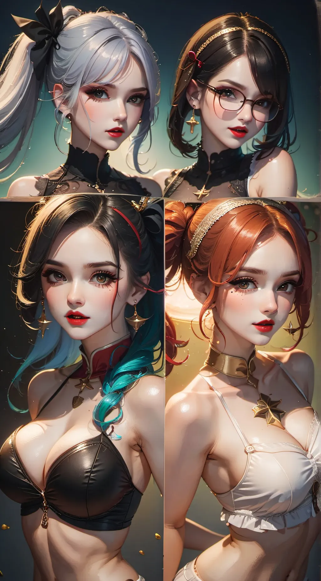 ai character: Love Gameshow background