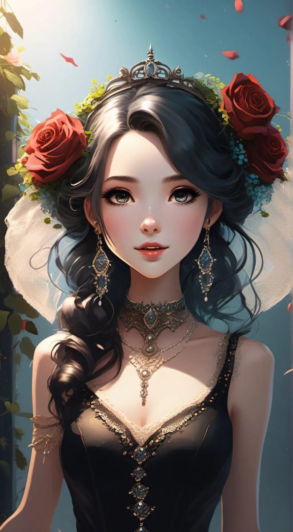 ai character: Rose background