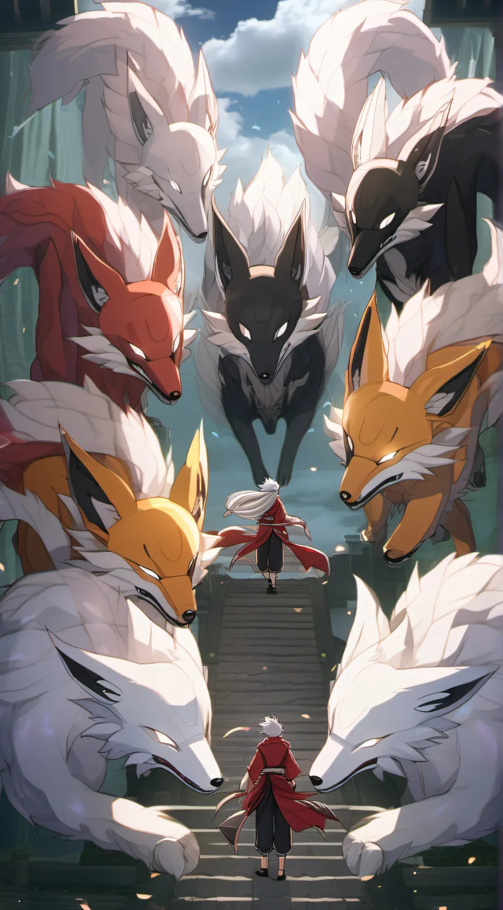 ai character: tailed beast  background