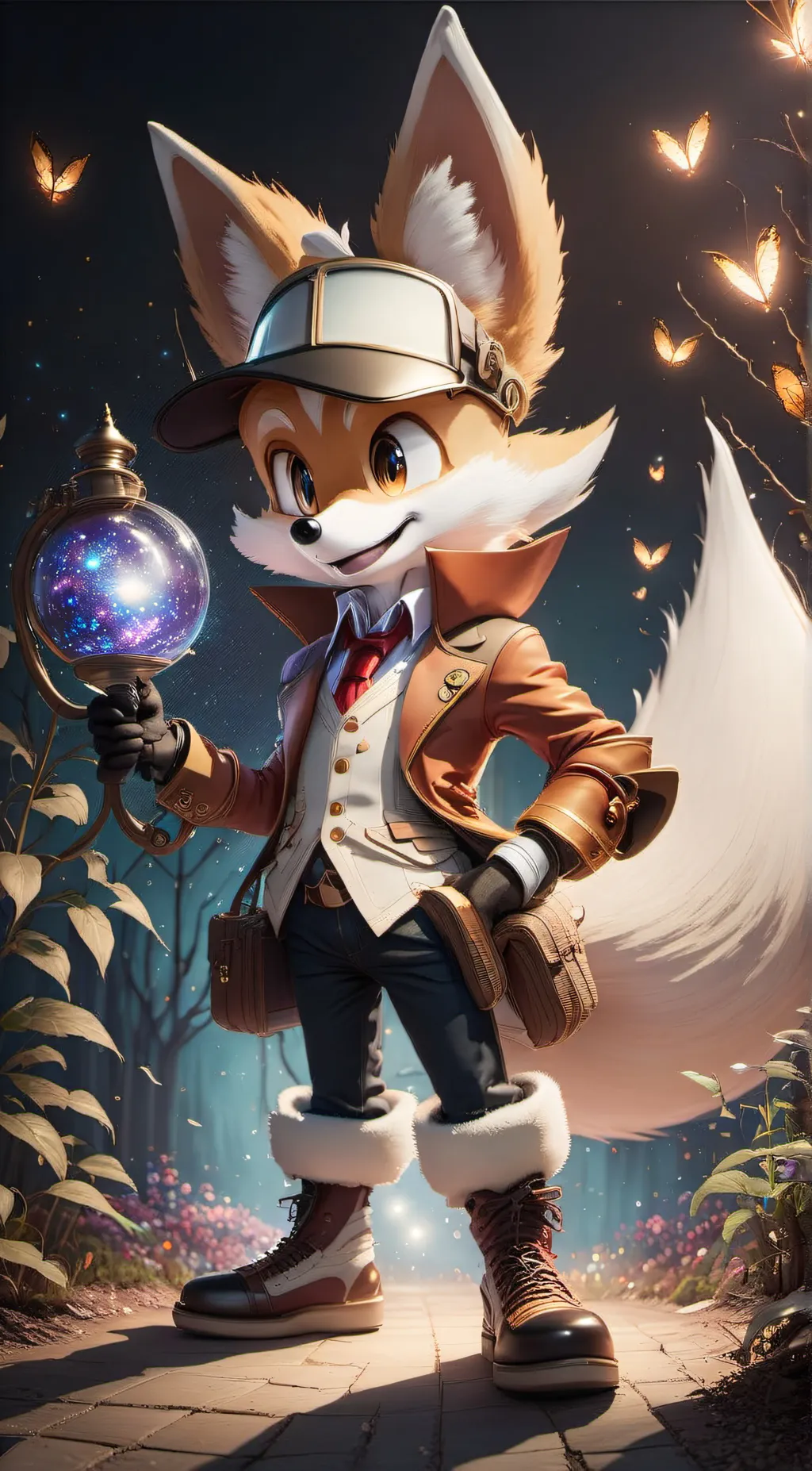 ai character: +-Tails-+ background