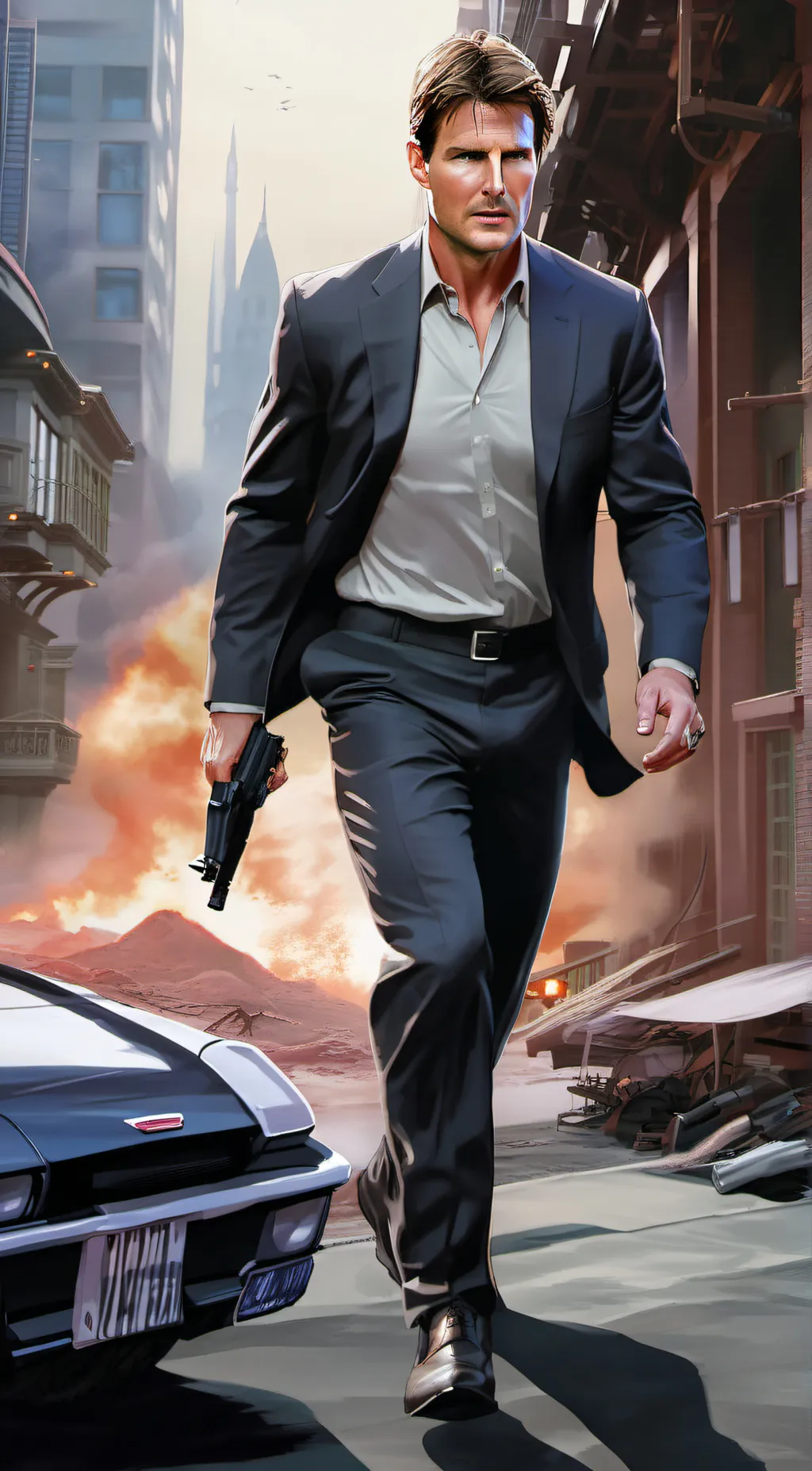 ai character: Ethan Hunt background