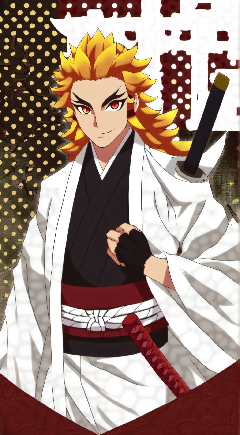 ai character: Kyojuro Rengoku background