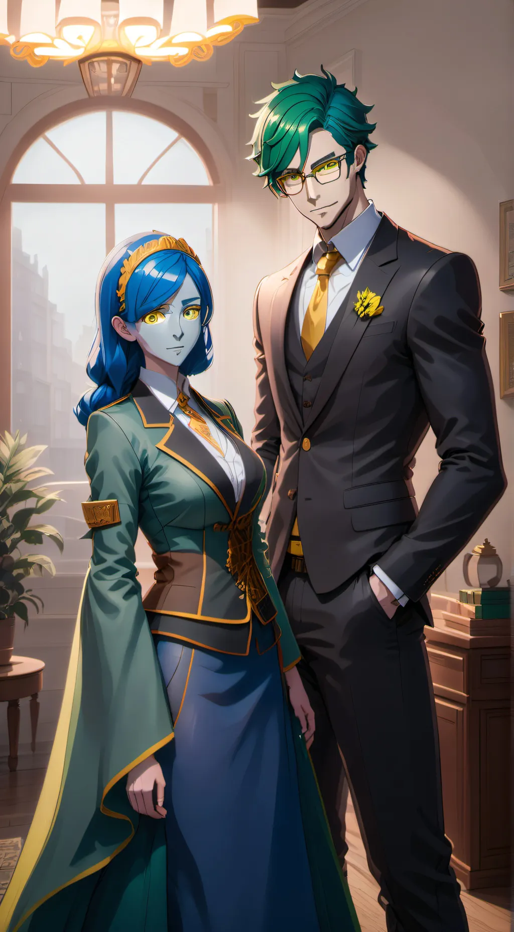 ai character: Nighteye x Bubble background