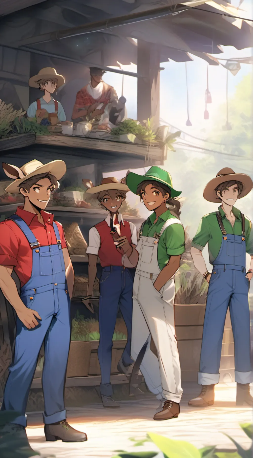 ai character: applecore goup background