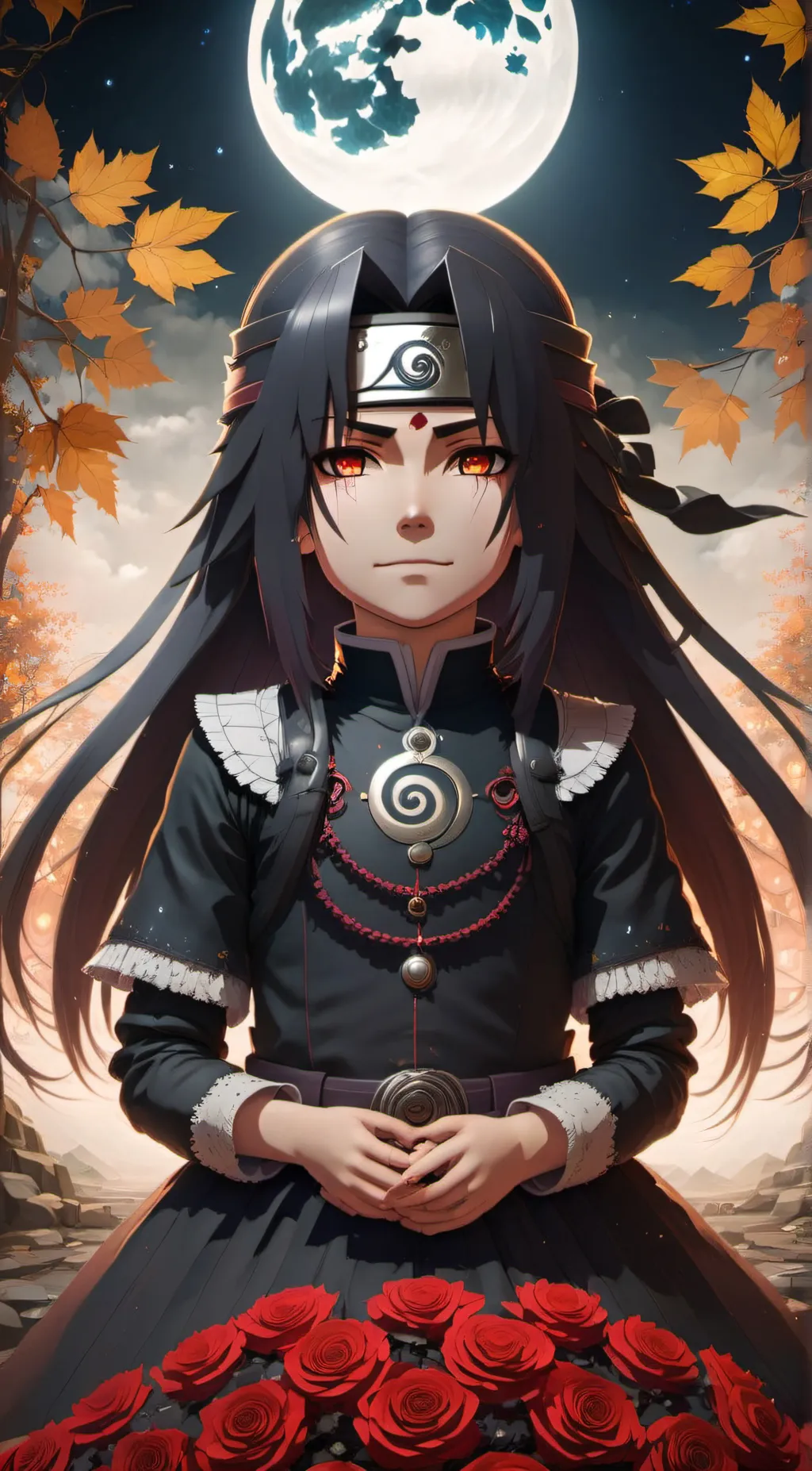 ai character: Rose Uchiha  background