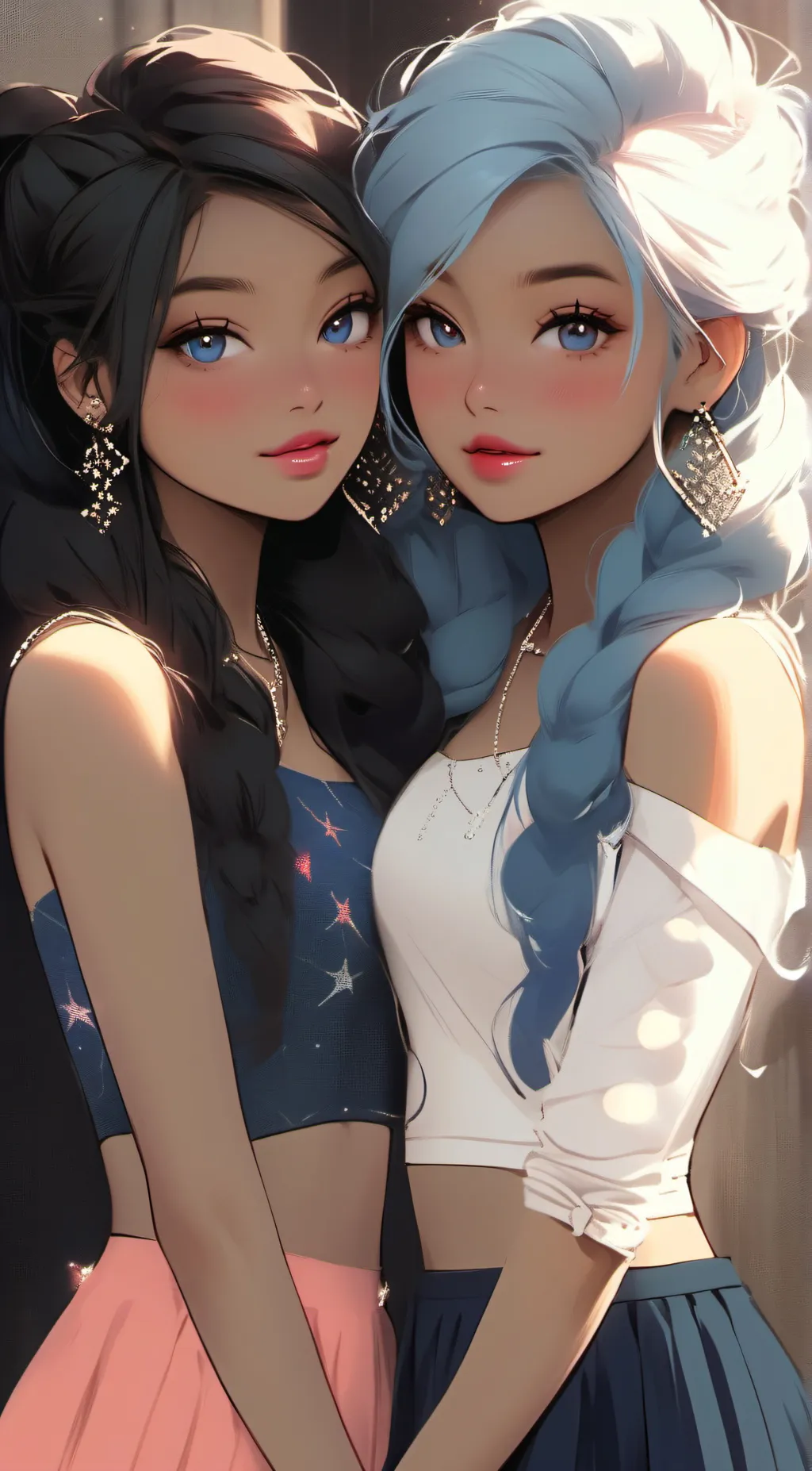 ai character: bella and lia background