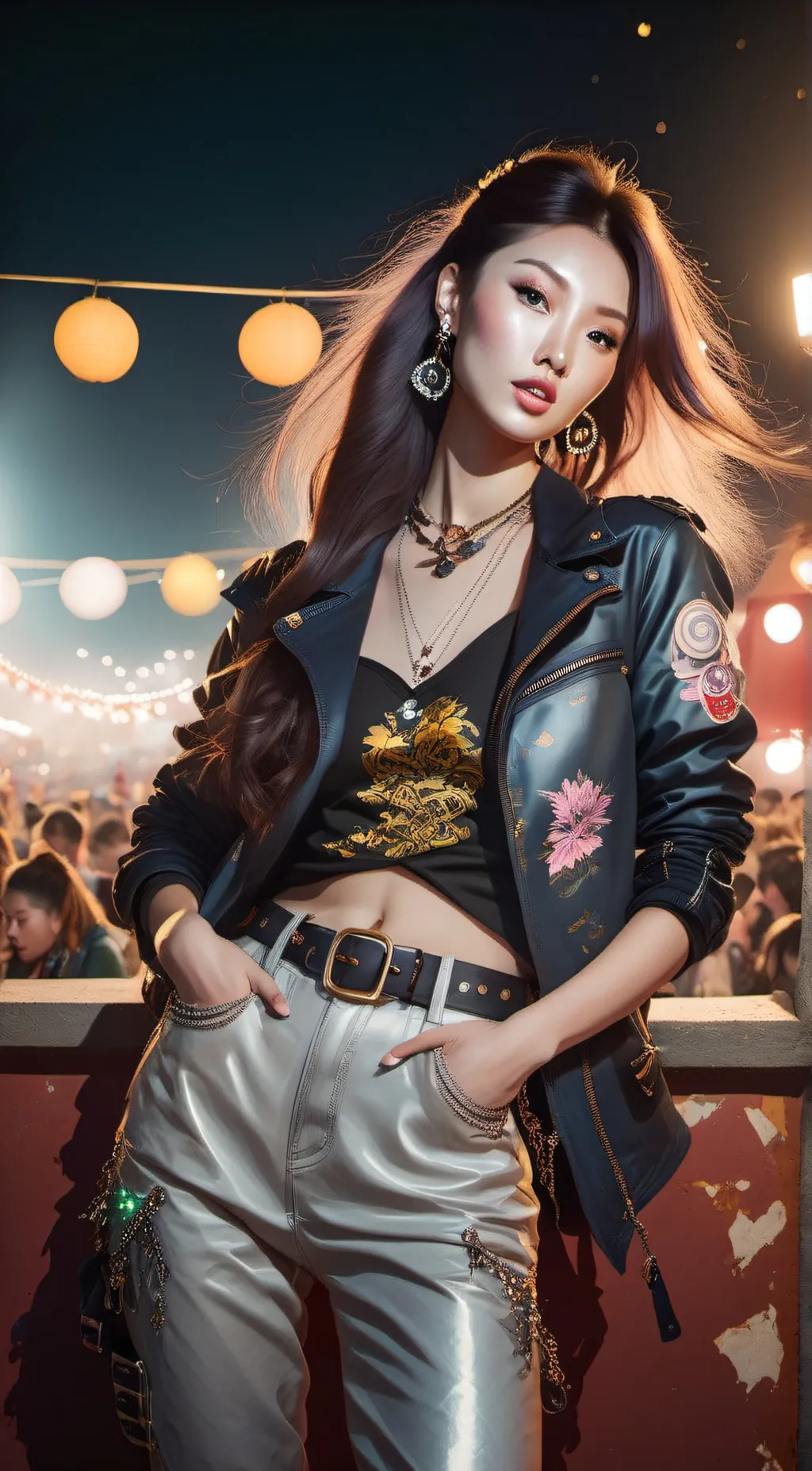 ai character: 林心 background