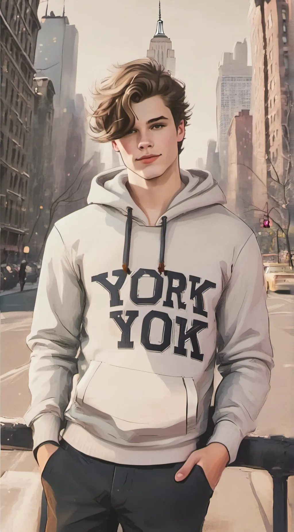 ai character: Austin  background