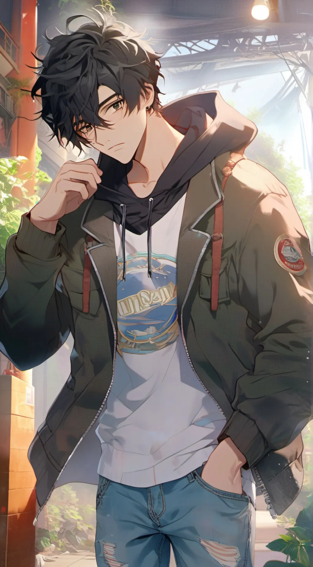 ai character: Zach(remake) background
