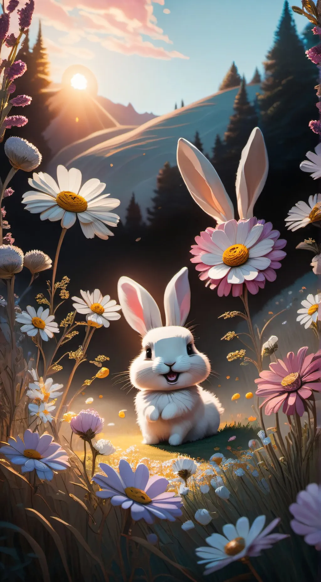 ai character: fluffy background