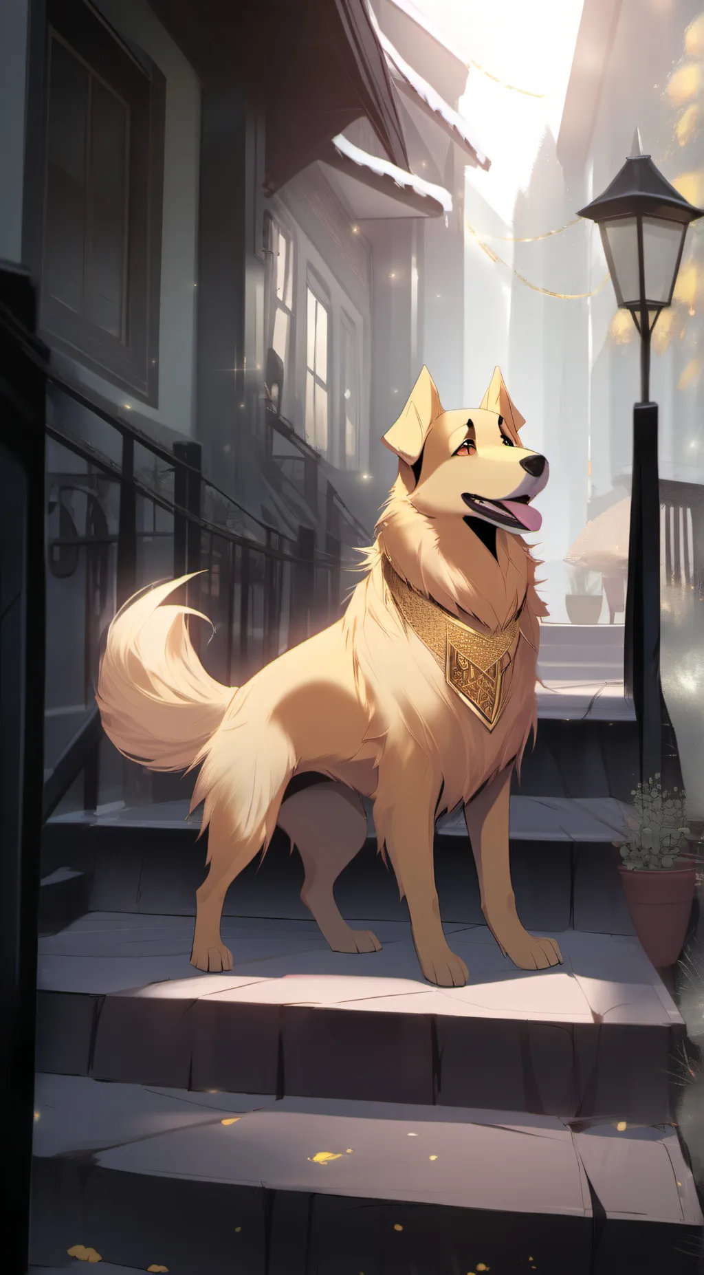 ai character: lucky  background