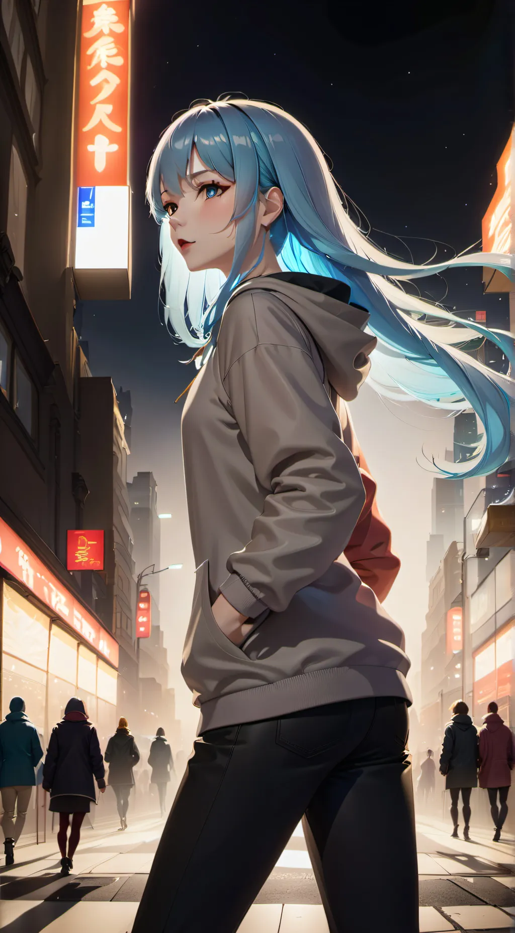 ai character: Luna background