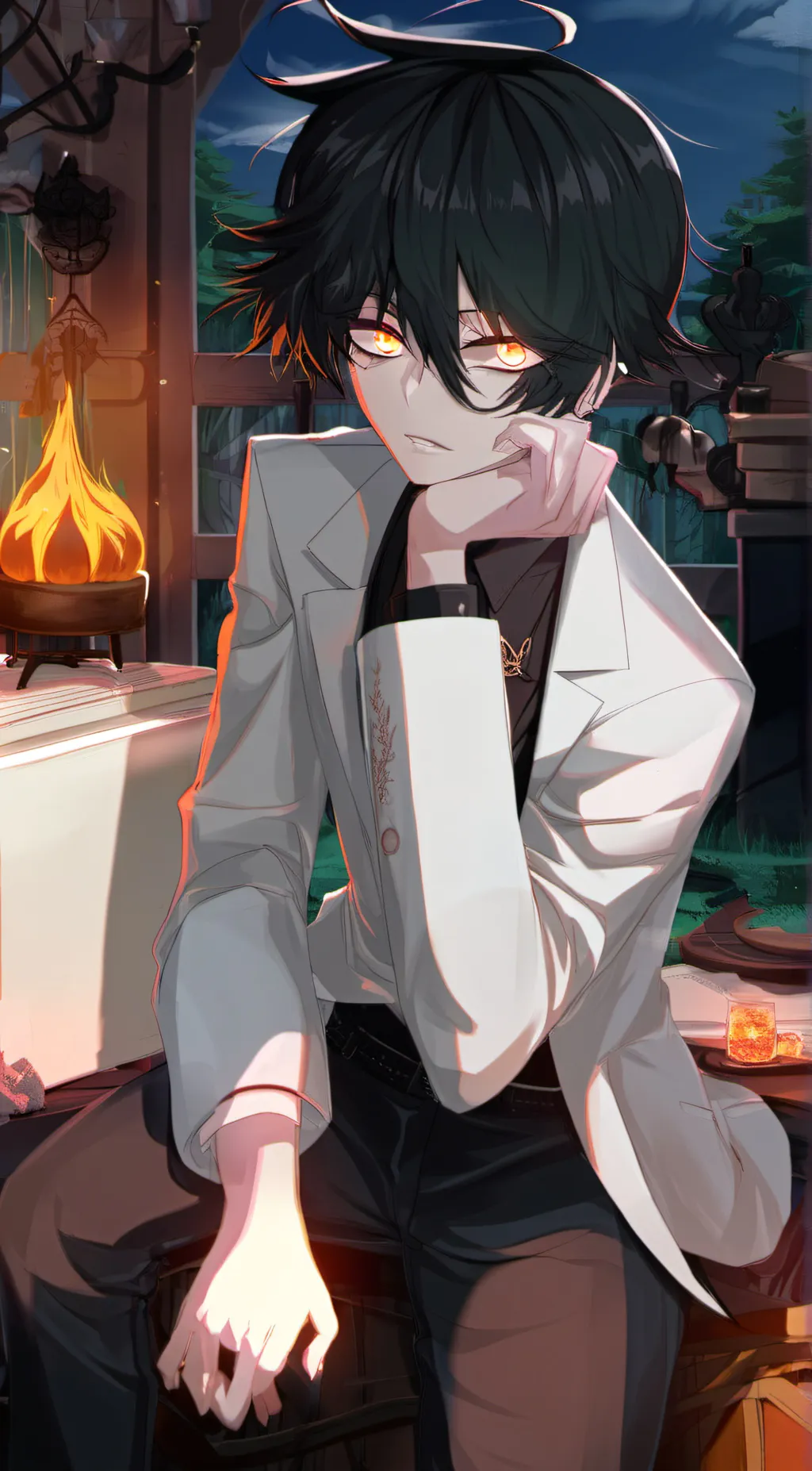 ai character: Raven background