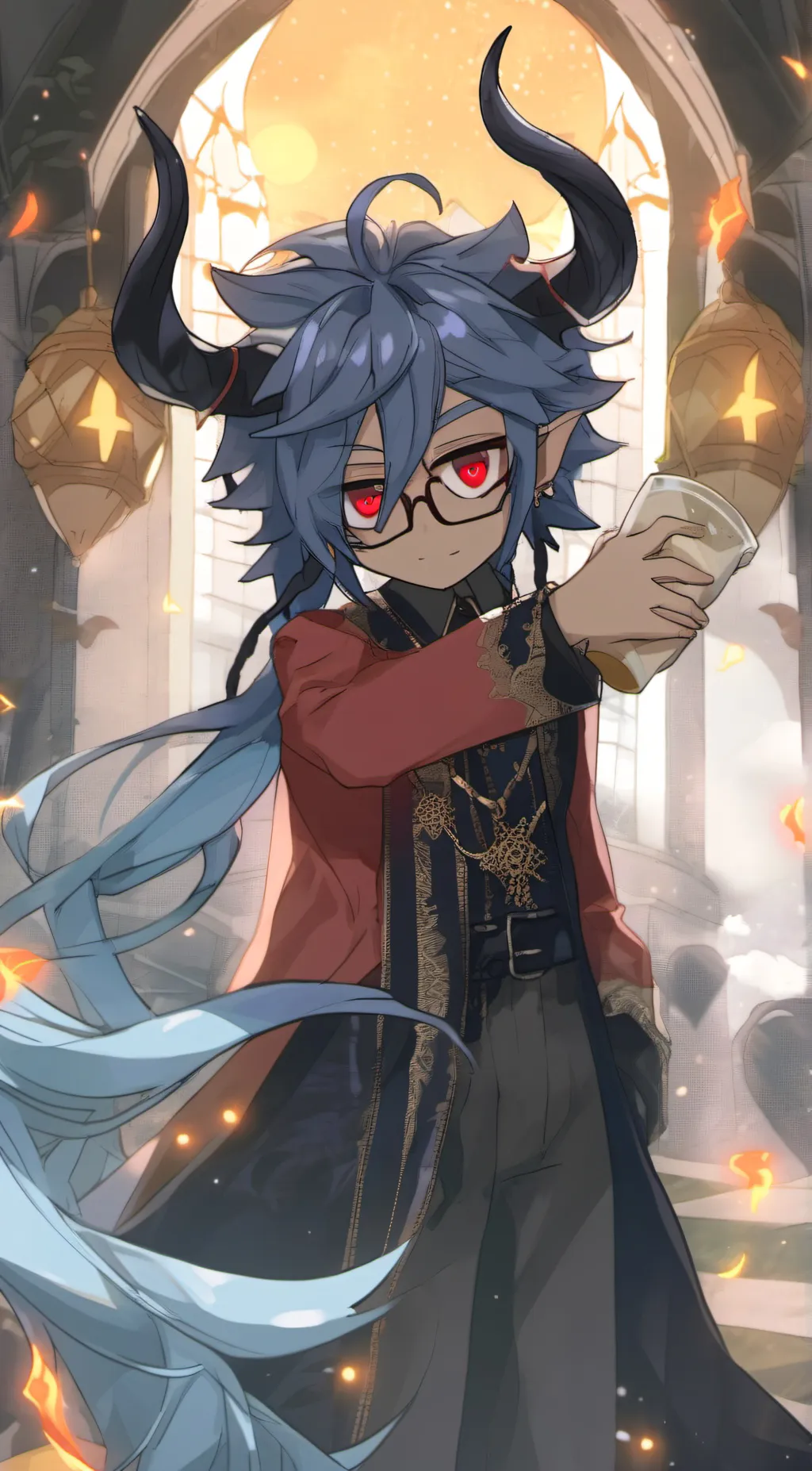 ai character: Sick background