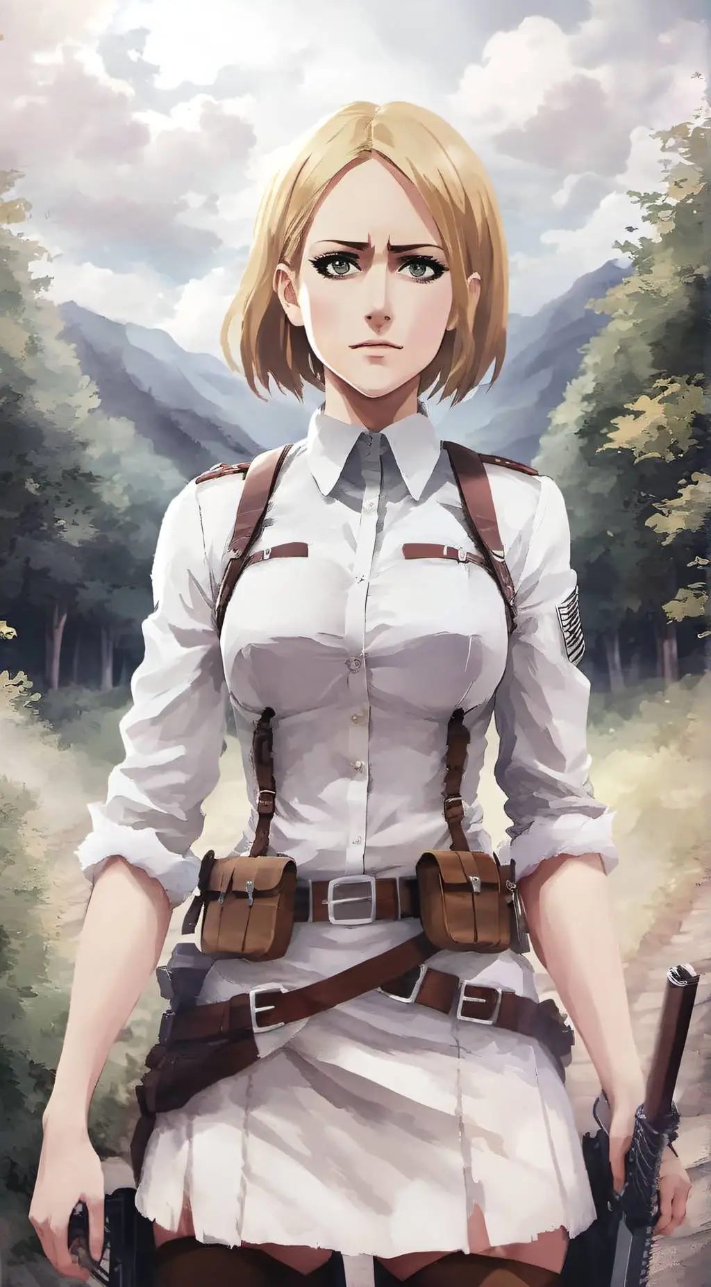 ai character: Dina Fritz  background