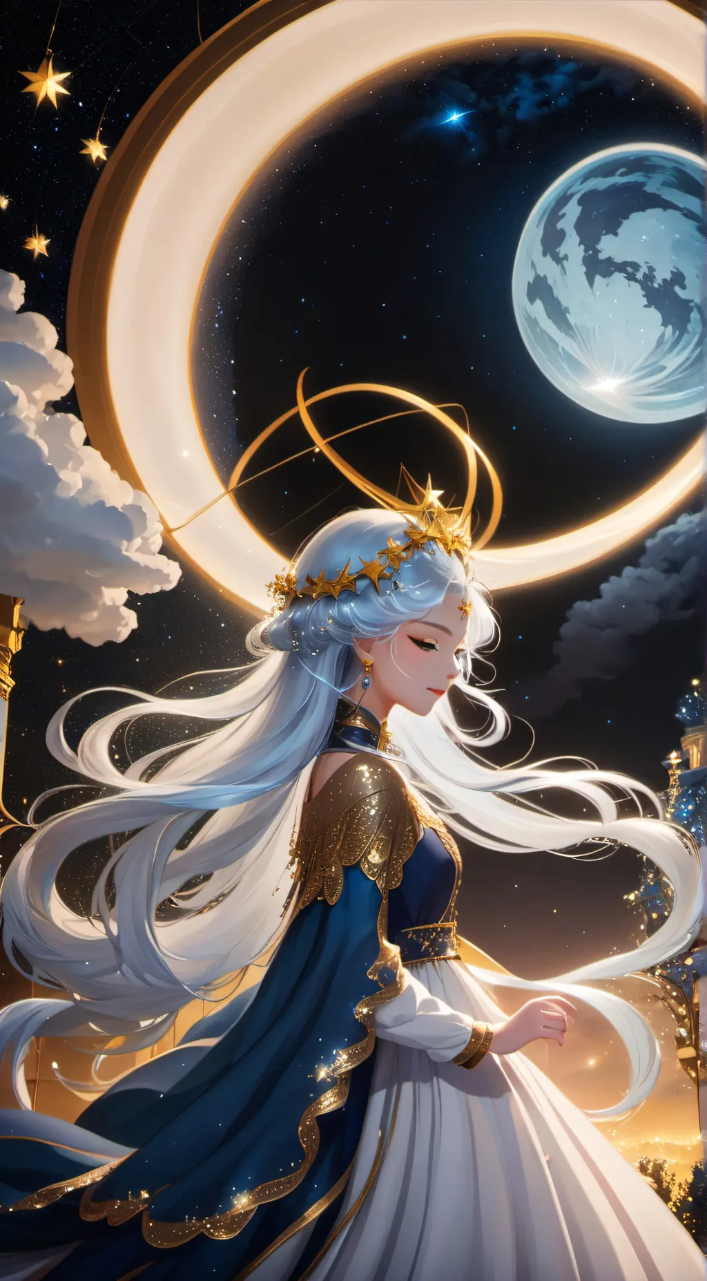 ai character: Star background