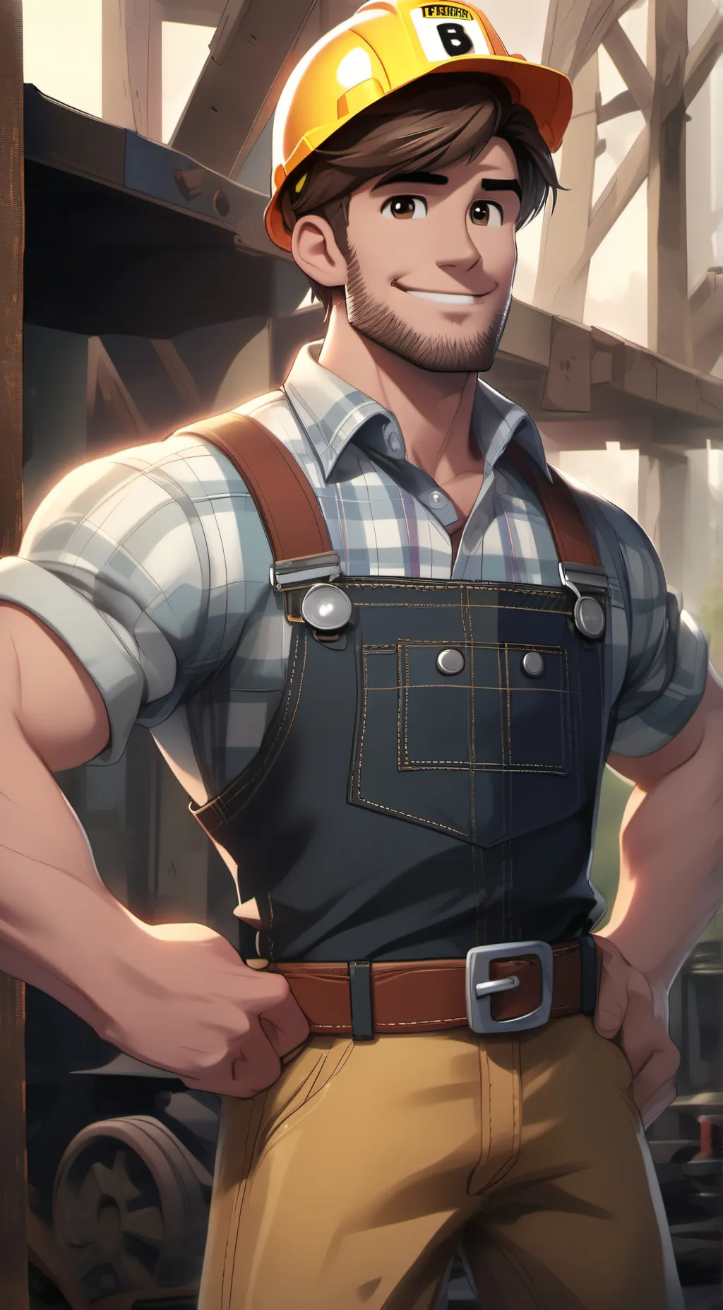 ai character: Bob The Builder  background