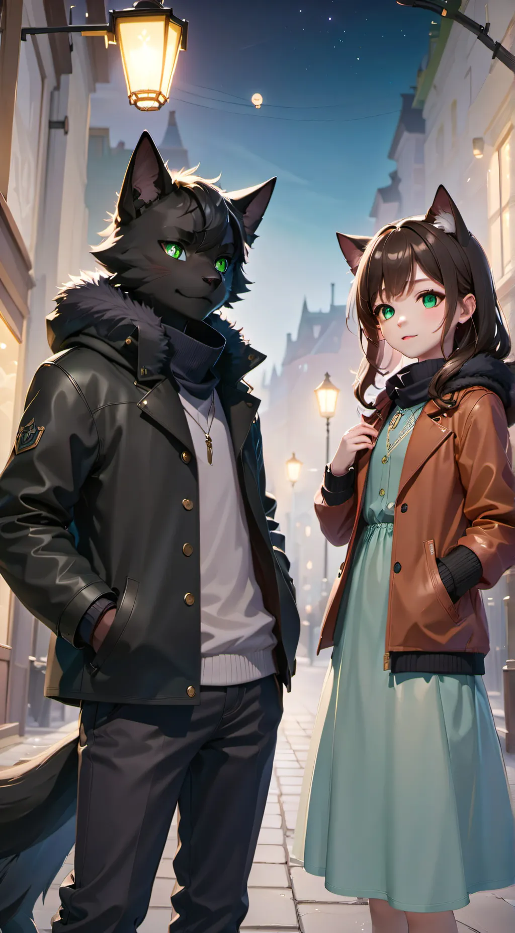 ai character: Felch & Darlina  background
