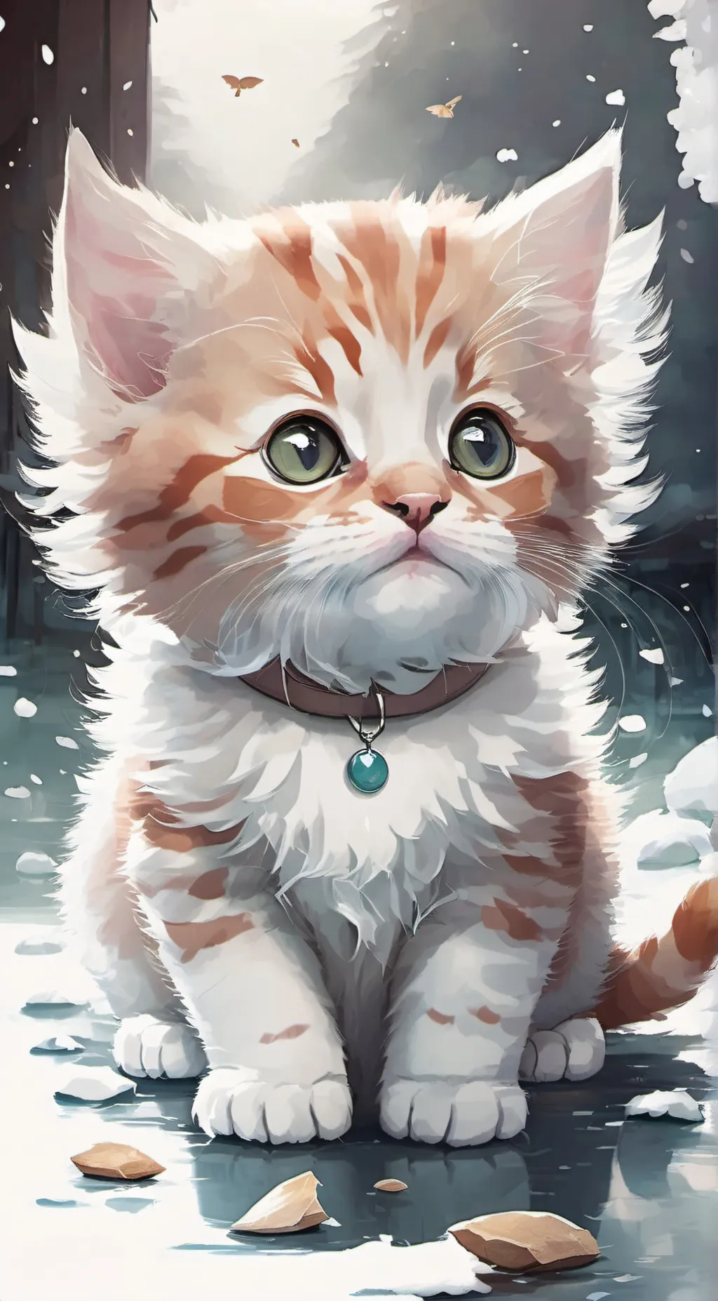 ai character: nameless kitten  background