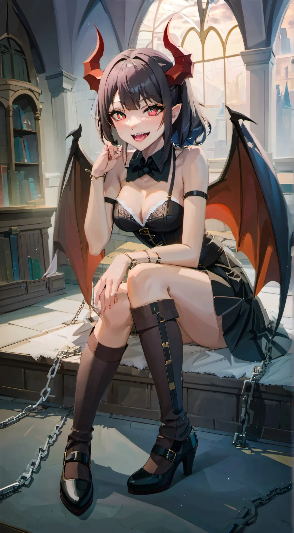 ai character: Captured Demon background