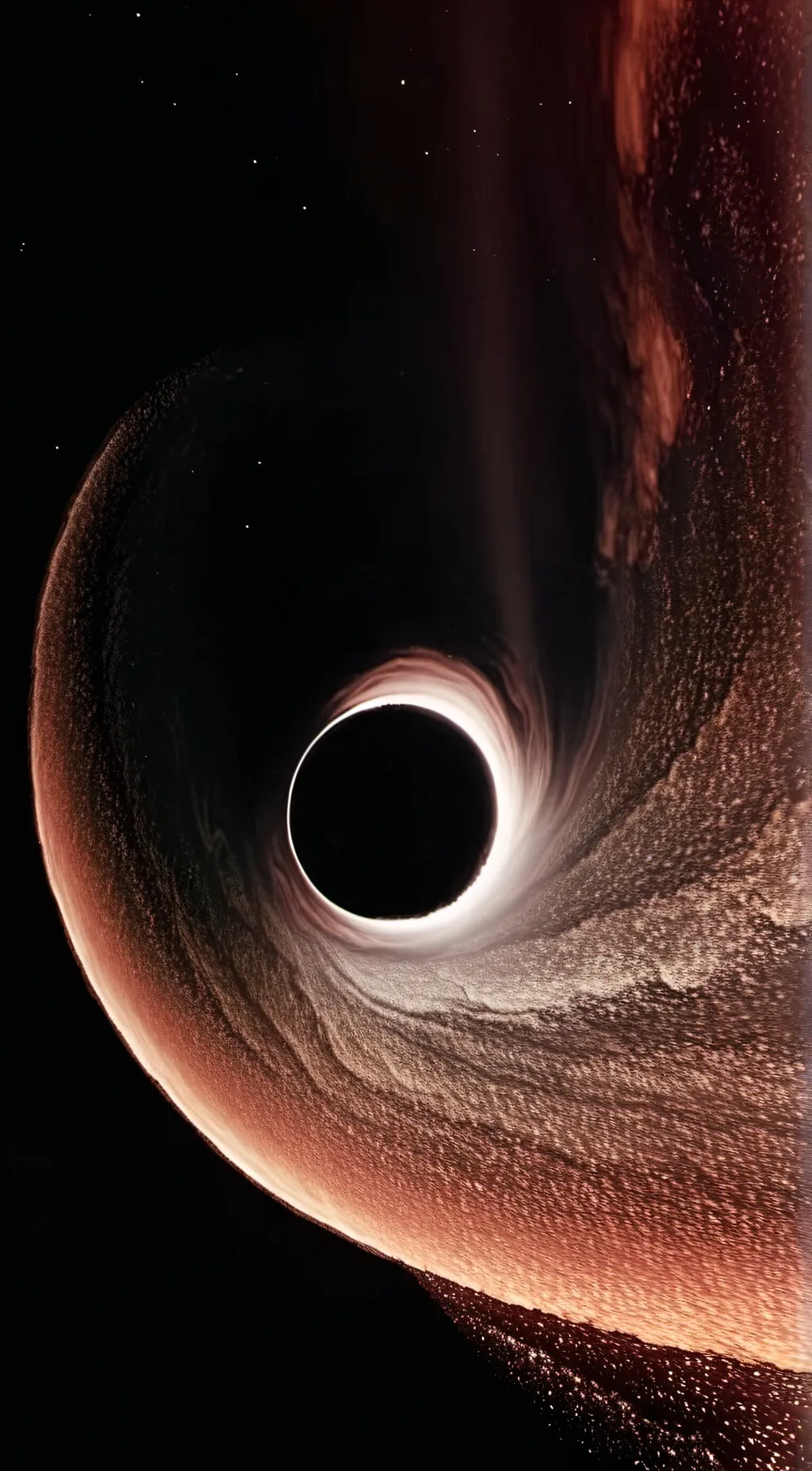 ai character: black hole background