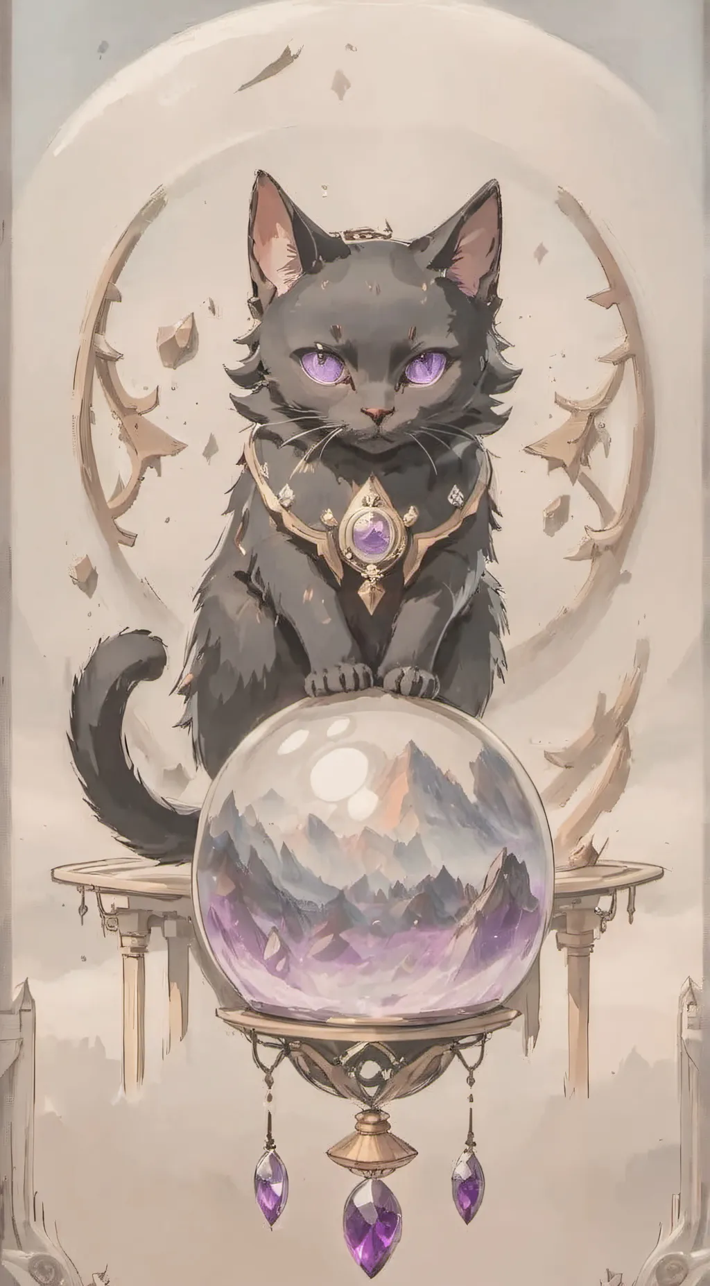 ai character: Luna background