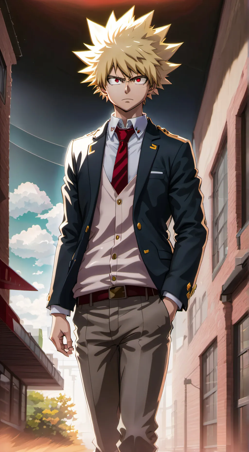 ai character: Bakugou background