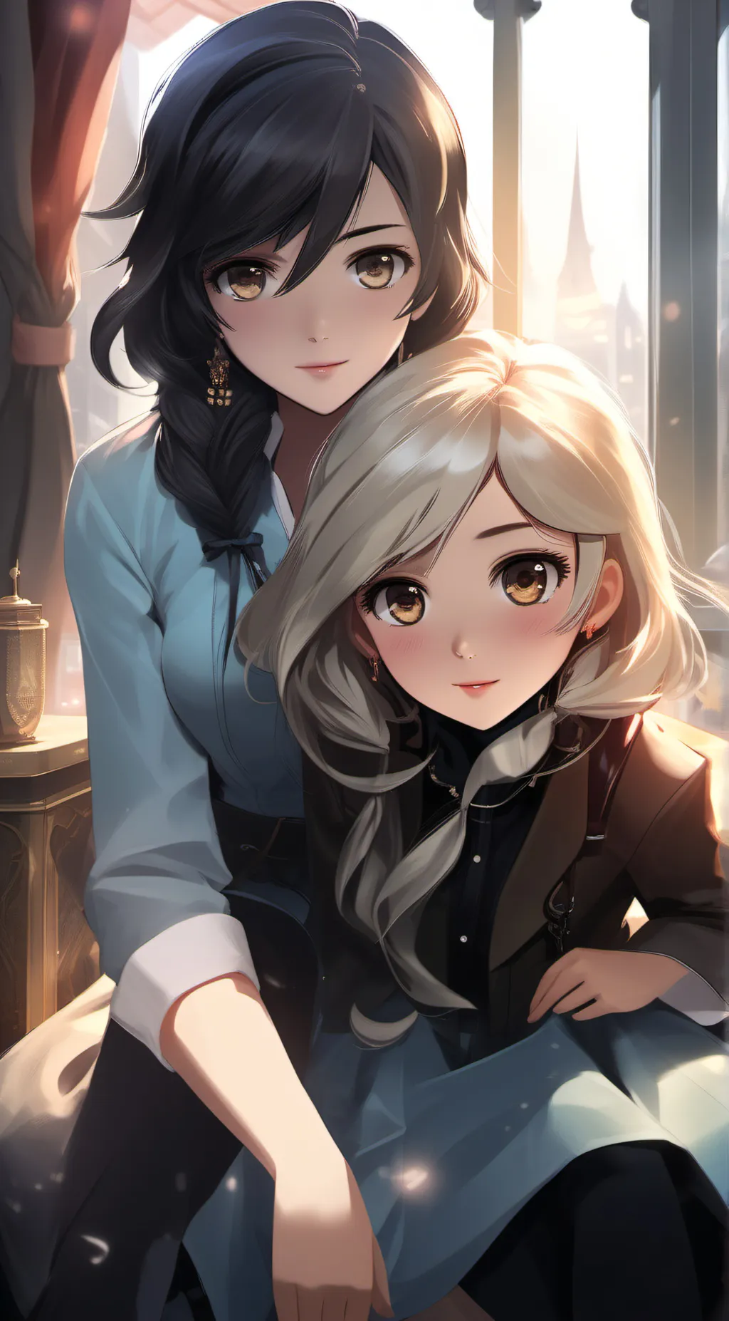 ai character: Two sisters background