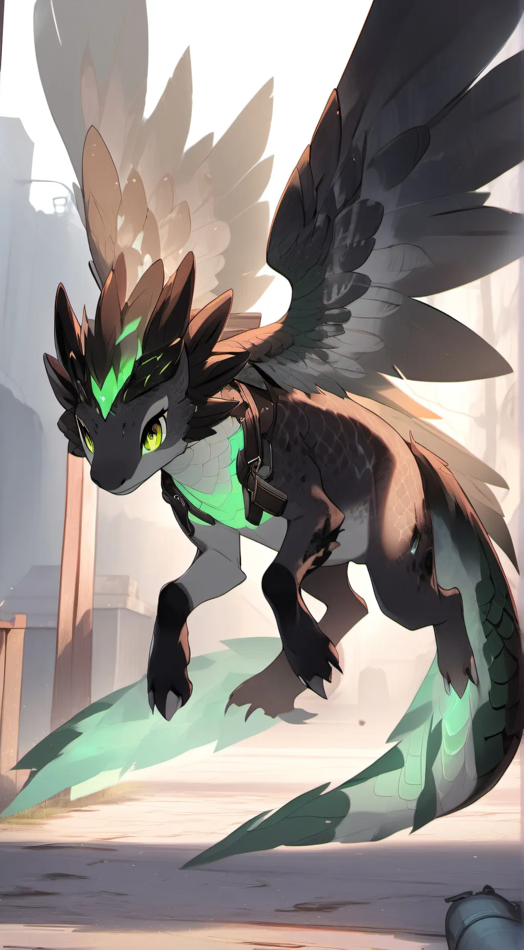 ai character: Emerald  background