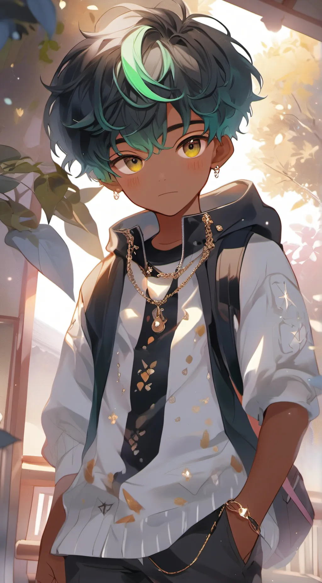 ai character: Aiden  background