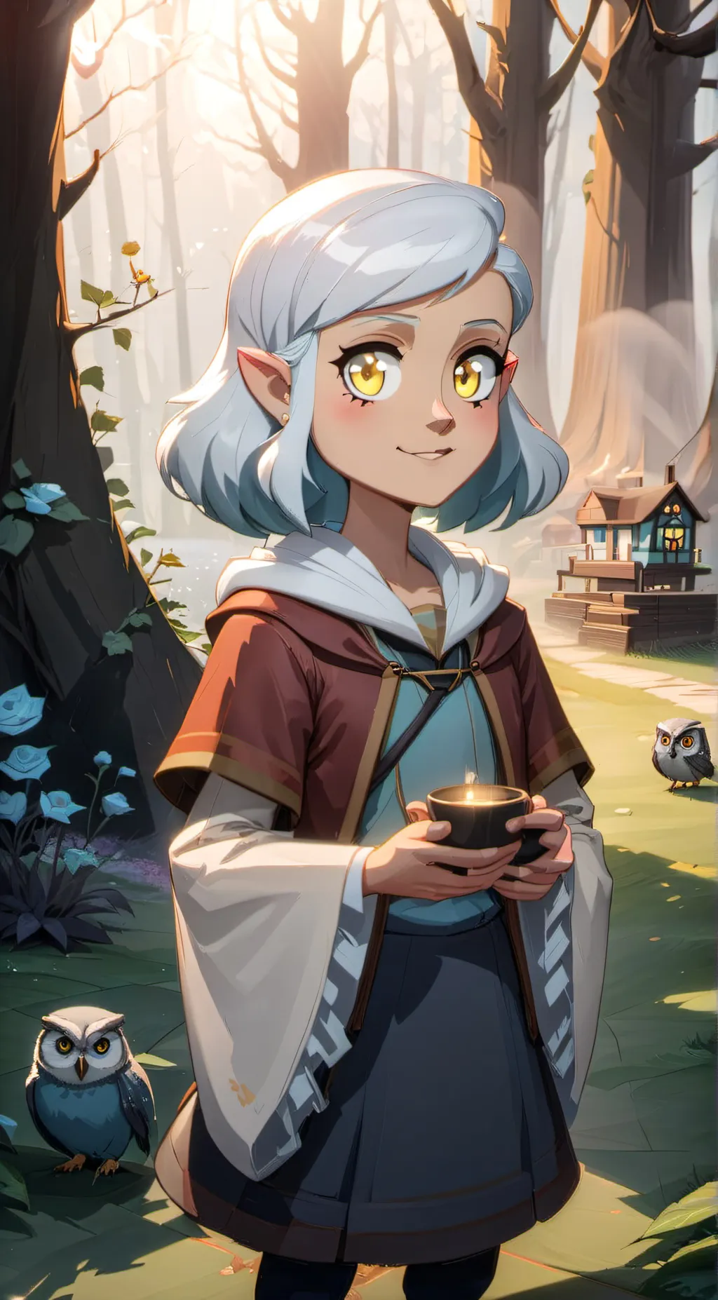 ai character: 💜Amity💜 background