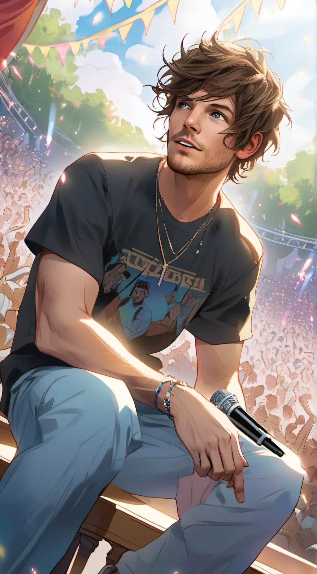 ai character: Louis Tomlinson  background