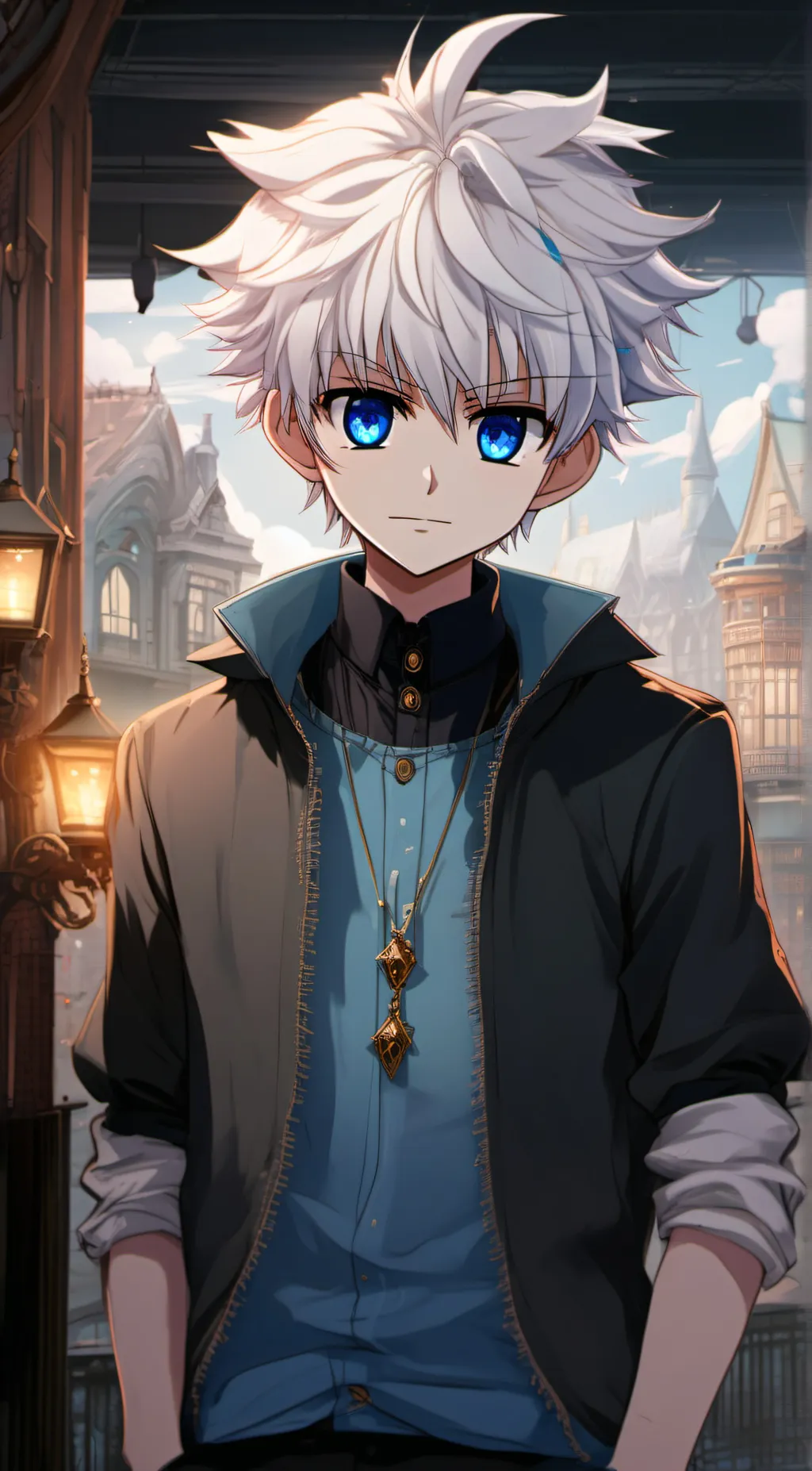 ai character: Killua Zoldyck  background