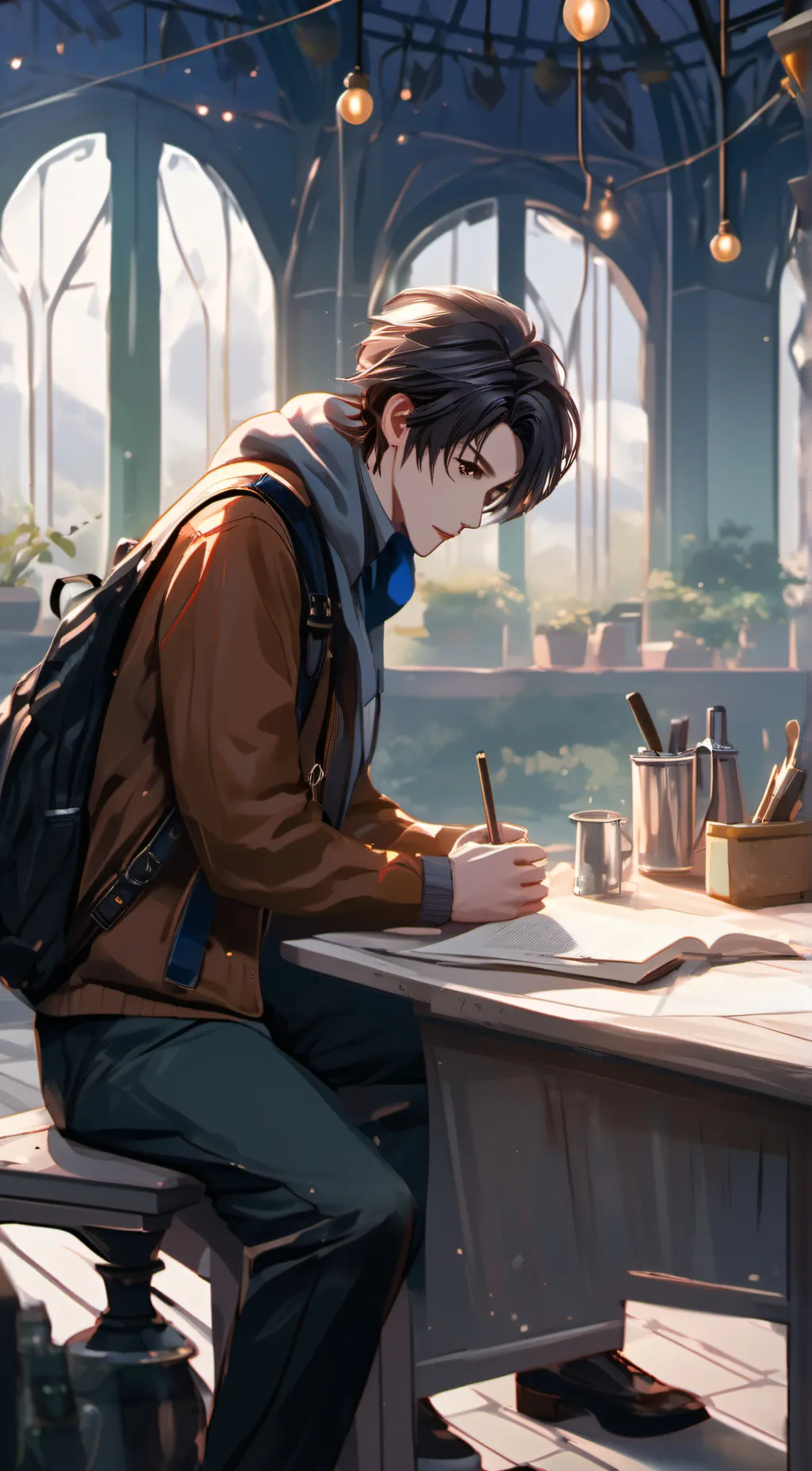ai character: Aaron  background
