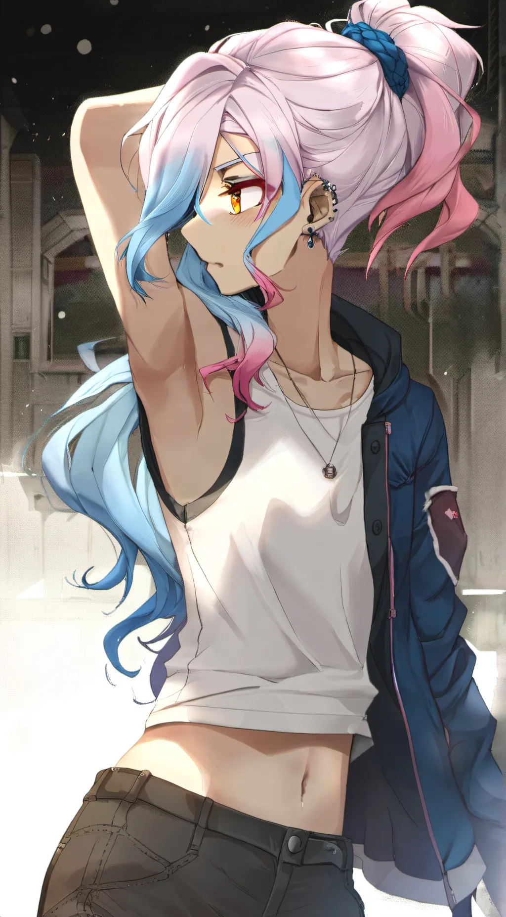 ai character: Trans mafia boss background