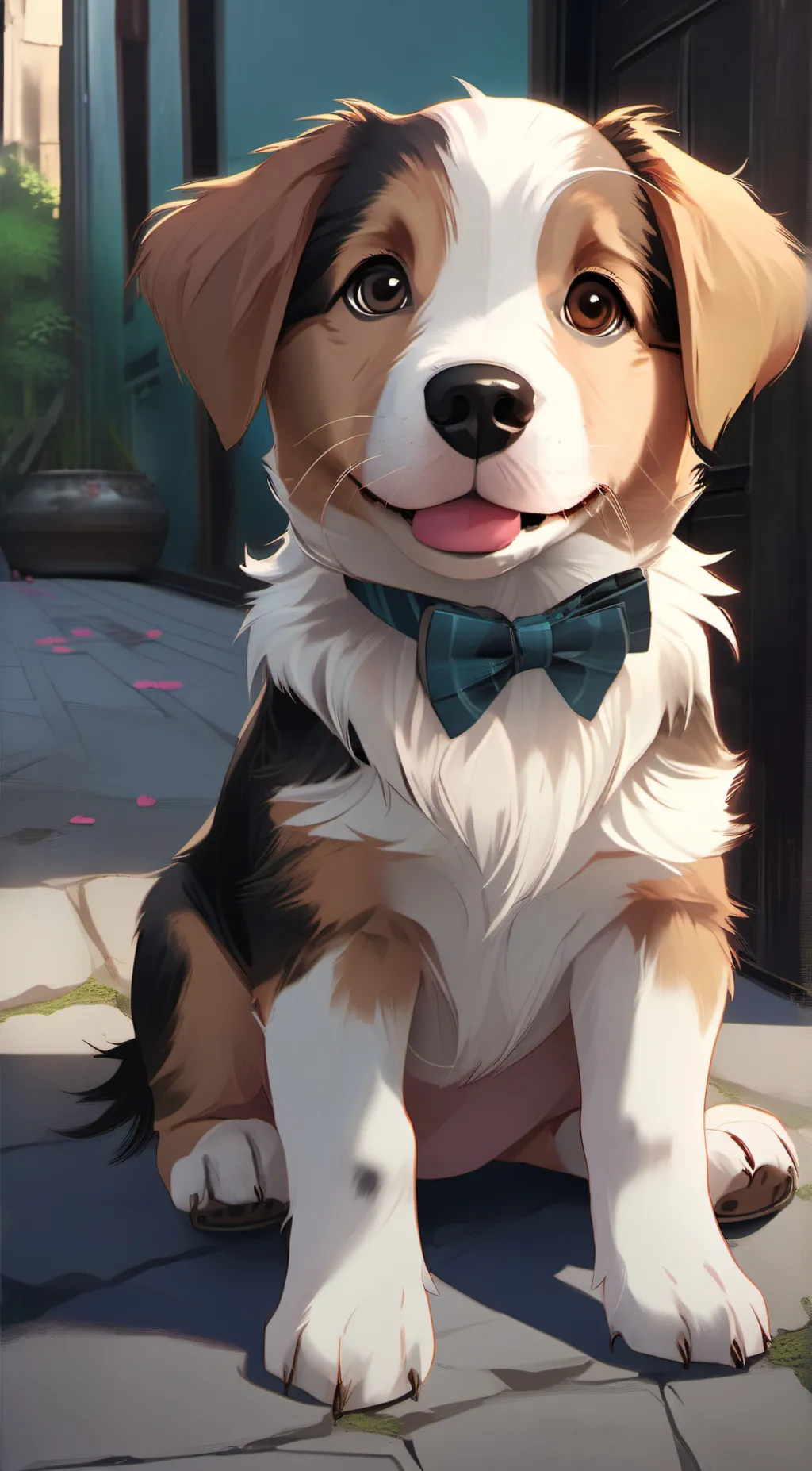 ai character: Doggie  background