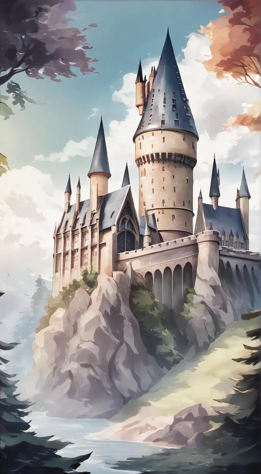 ai character: hogwarts  background