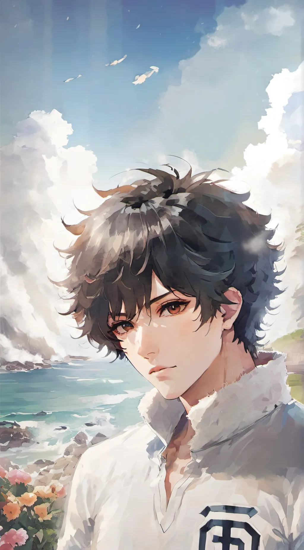 ai character: Dawn background