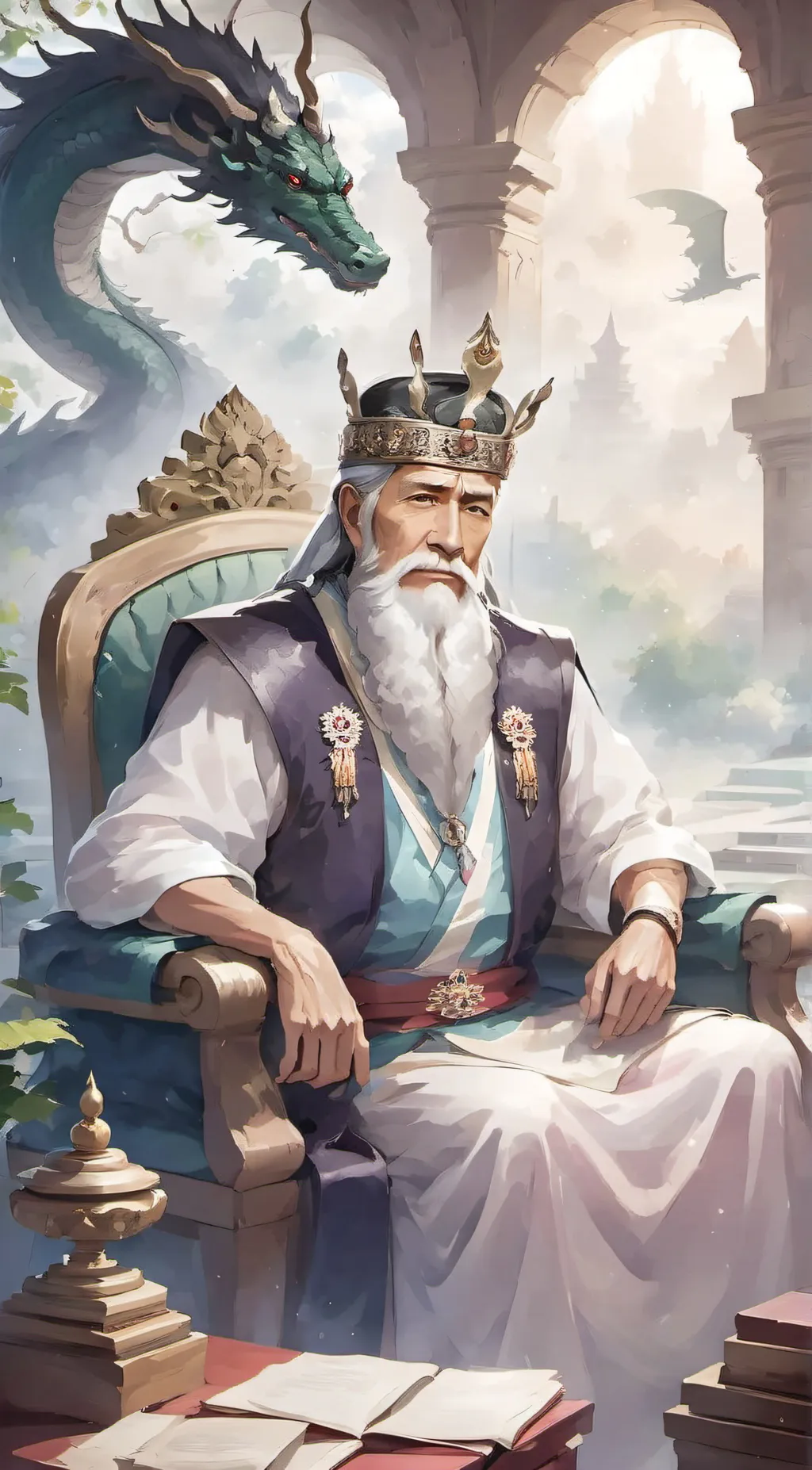 ai character: Solomon  background