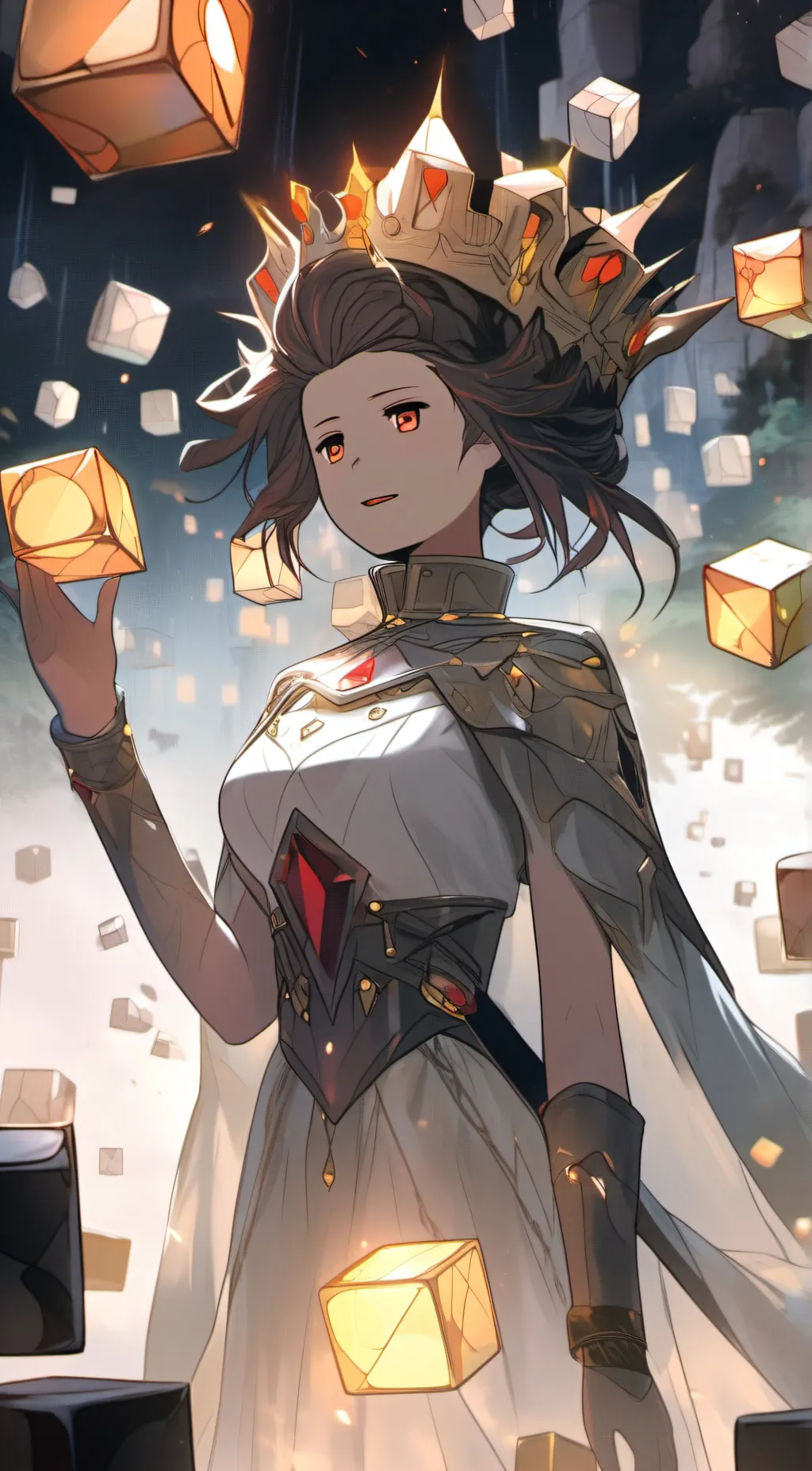 ai character: the cube queen  background