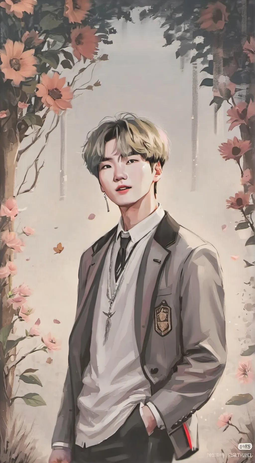 ai character: Min Yoongi  background