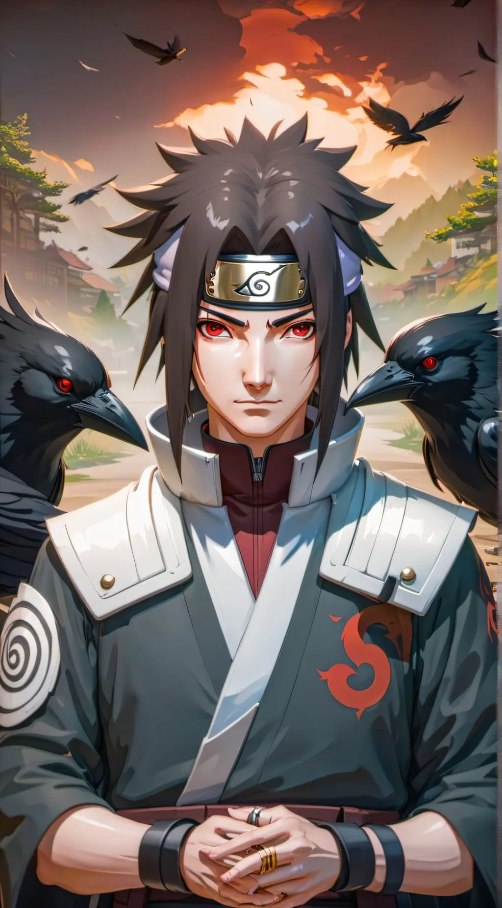 ai character: Itachi Uchiha background