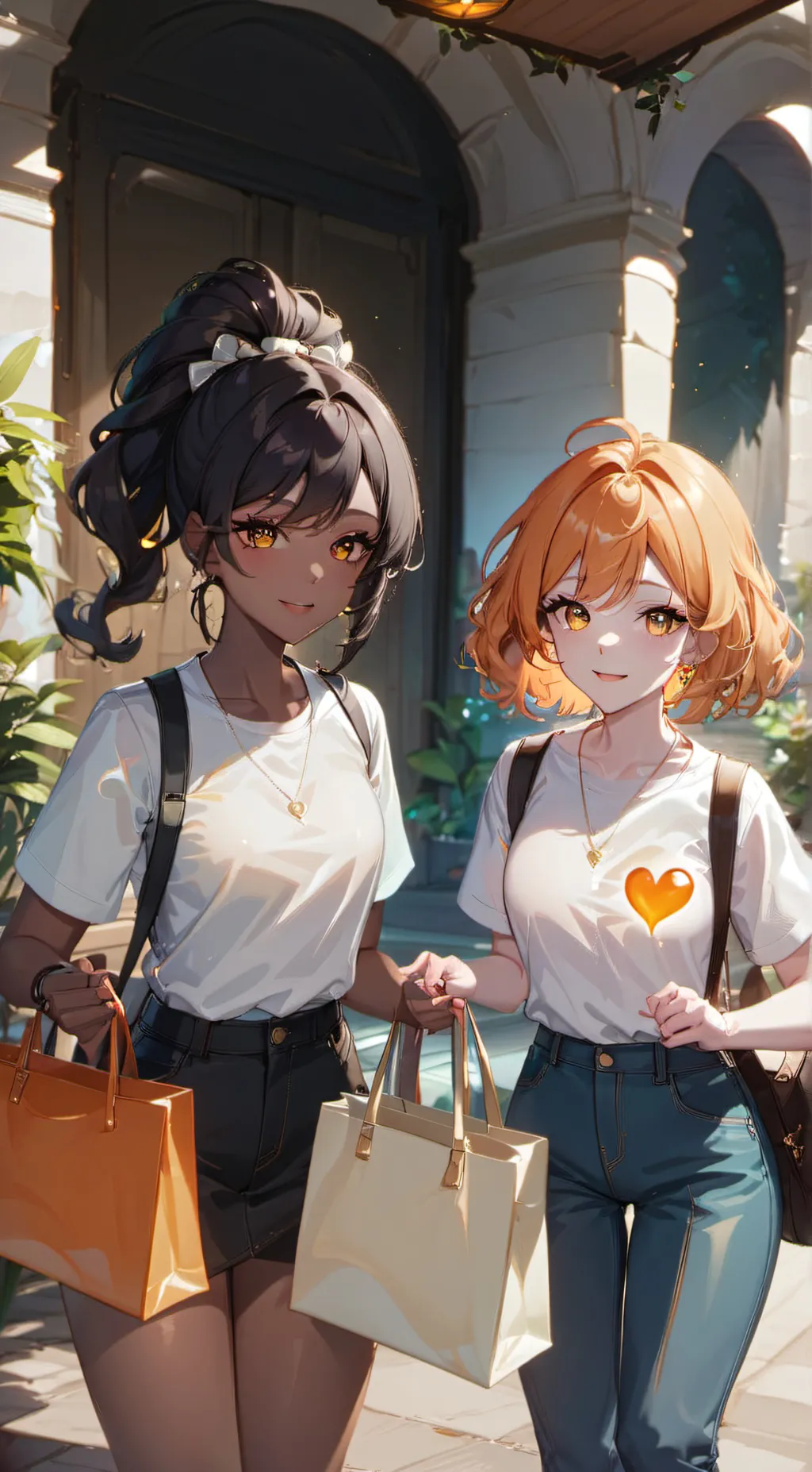 ai character: 😝makey and lily😛 background