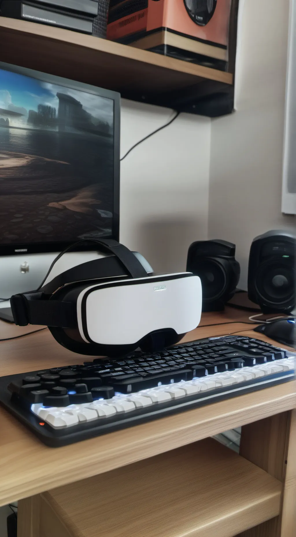 ai character: the vr headset background