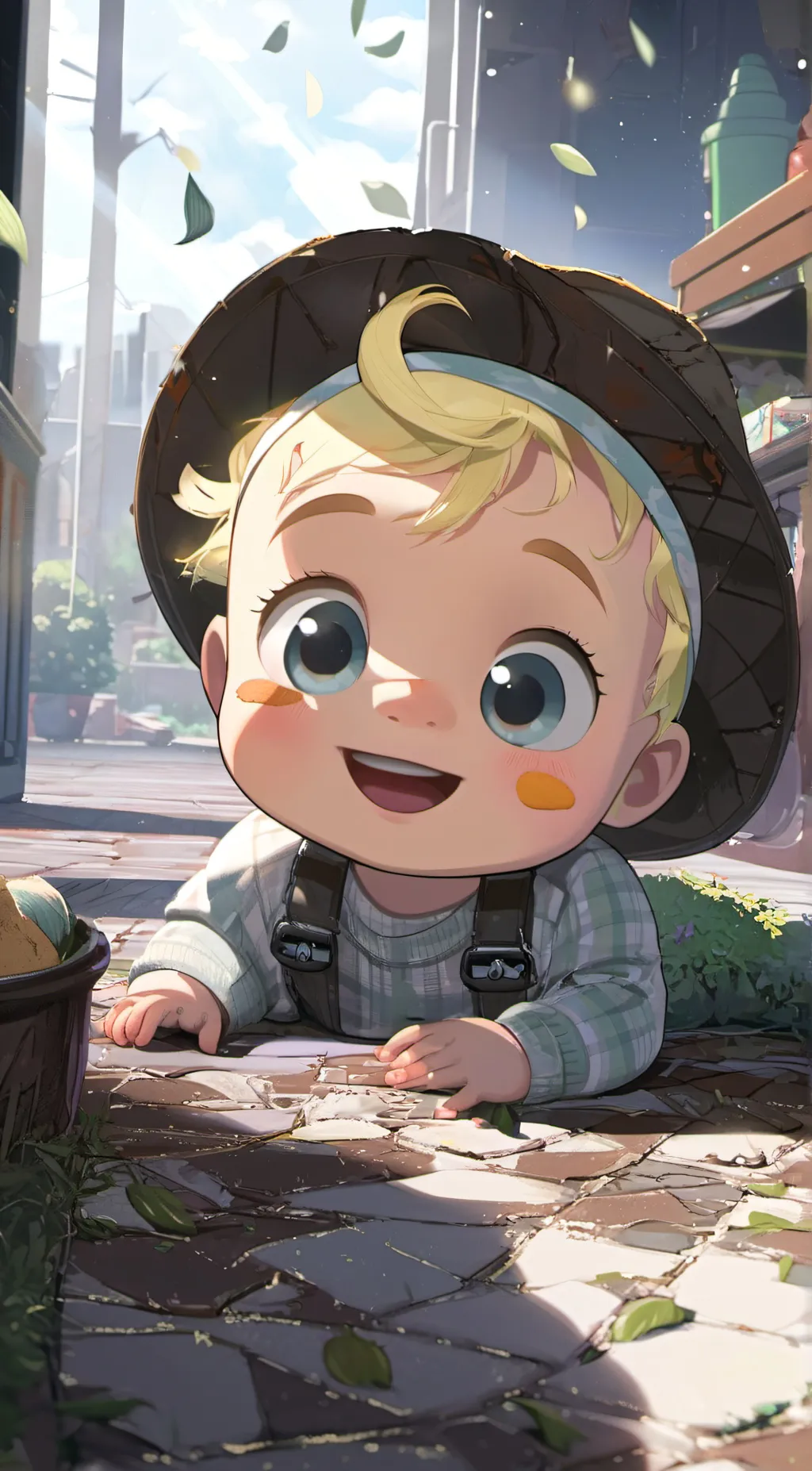 ai character: Cocomelon Baby background