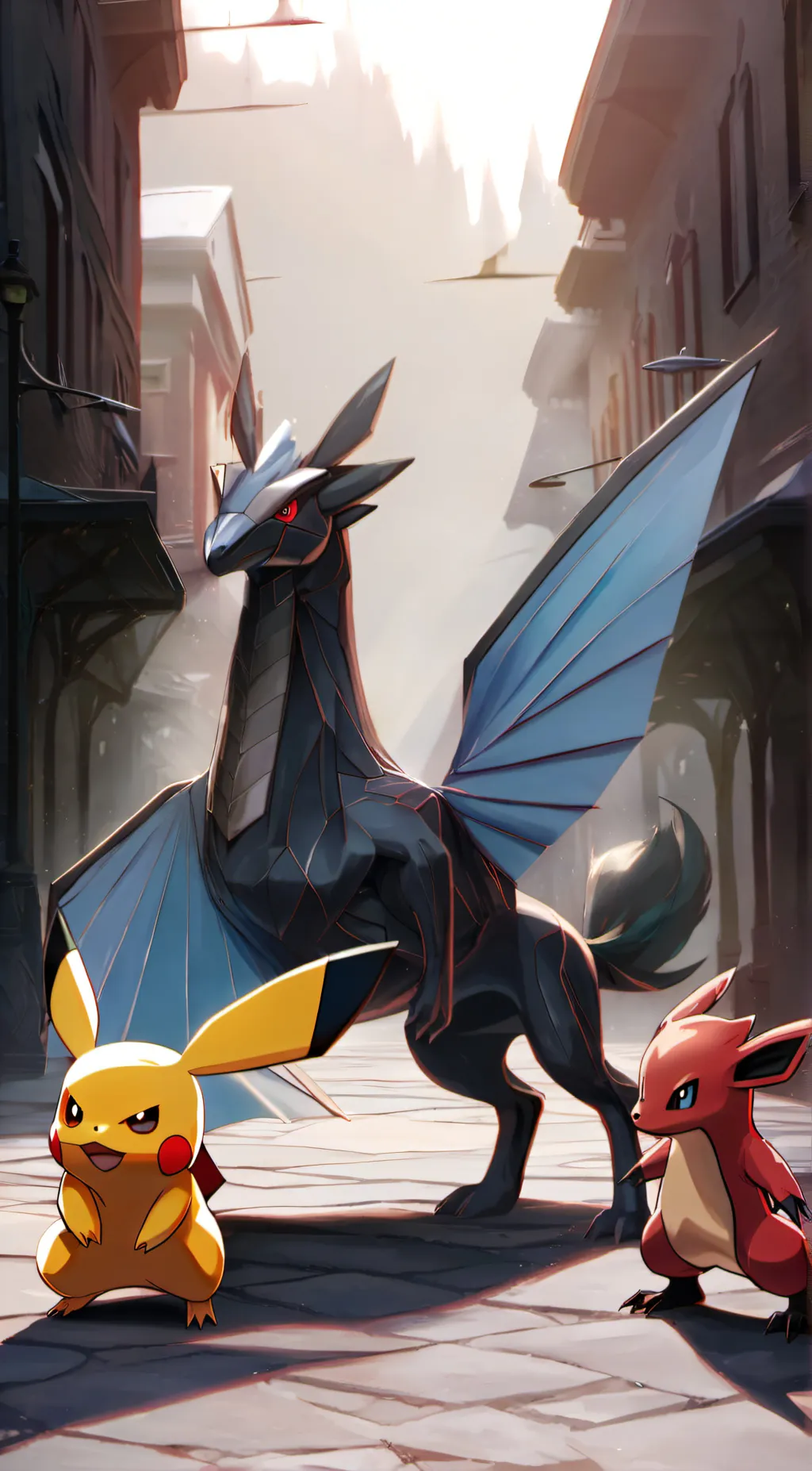 ai character: Pokemon Scarlet background
